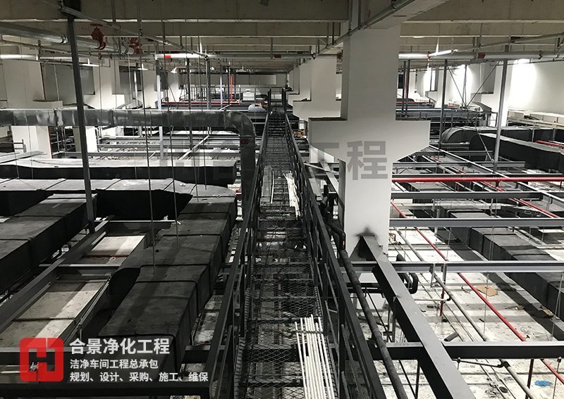 鋰電池?zé)o塵車(chē)間廠房建設(shè)施工中
